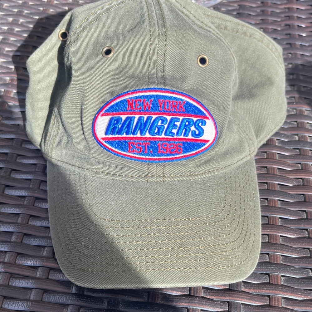 NHL New York Rangers Olive Green Cap